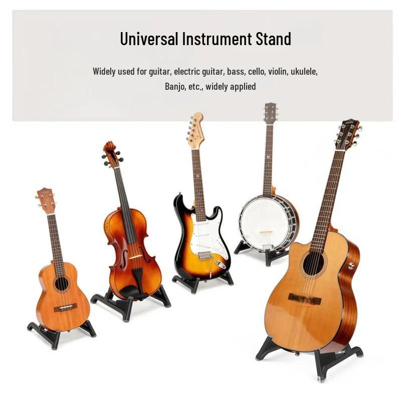Faltbarer tragbarer Bodenständer für Gitarren und Violinen für elektrische/akustische Instrumente