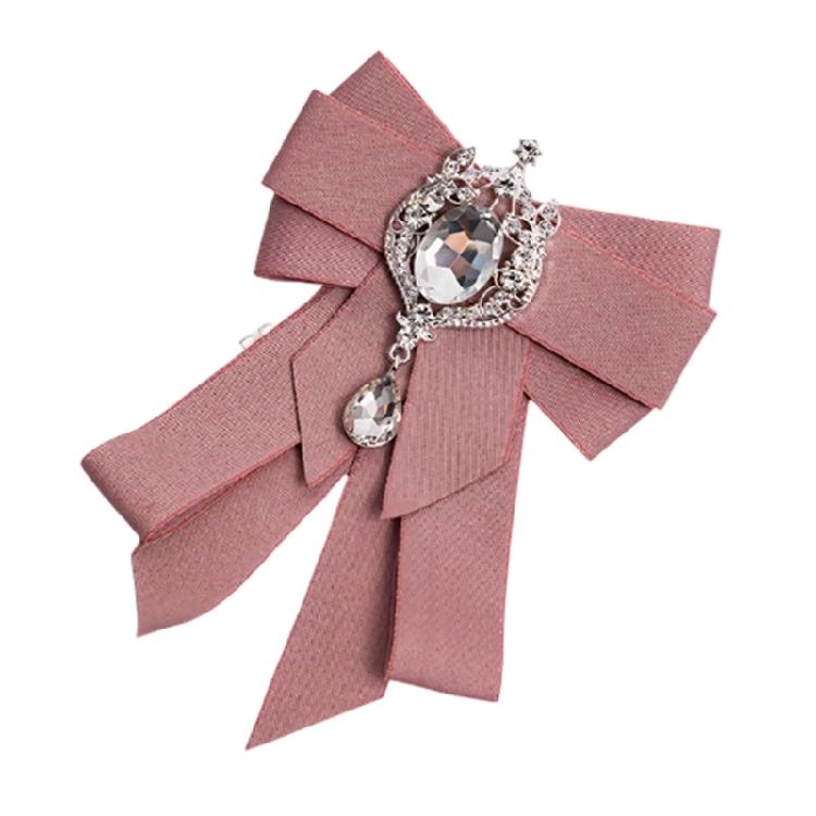 Stylish Rhinestones Bows Brooch With Elegant Crystal For Dress Clothing Accessory For A Sophisticated Look
