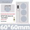 Gold Thermal Adhesive Round Sticker Paper for Lunch Box & Food Retention Labels
