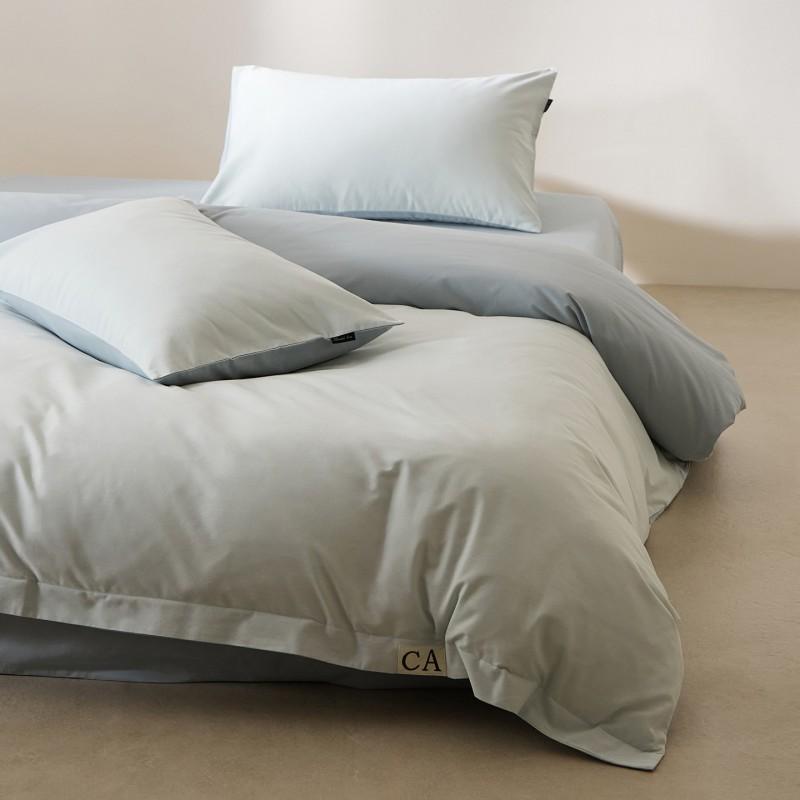 Cotton Flannel Bedding Set Solid Color Soft Warm Bed Sheets Pillowcases Home