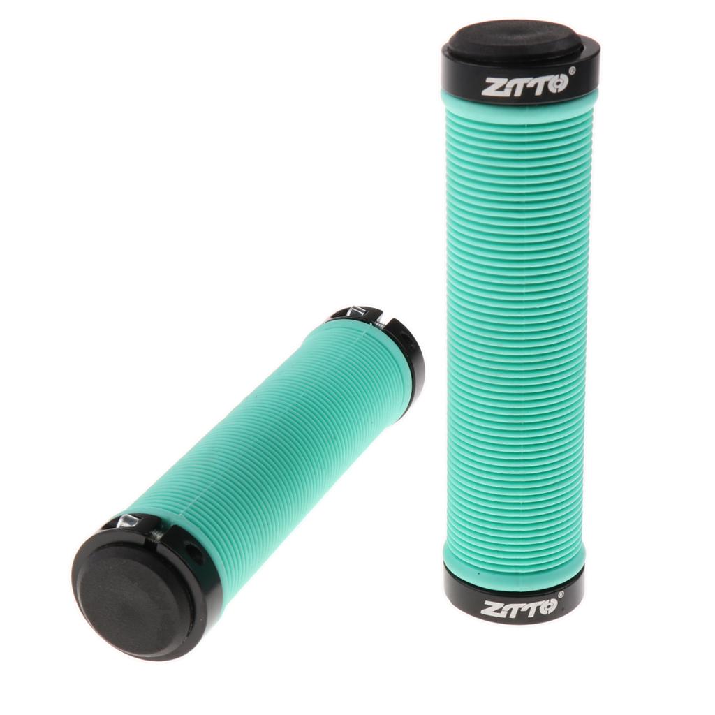 

Bicycle Parts MTB Bike Handlebar Grips Silicone Gel Lock on Anti slip Bicycle Grips Ends 13cm*22mm Black/Red/Green/Yellow зелений