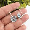 Sky Blue Topaz Gemstone Earrings, Handmade Gorgeous Jewelry, 925 Solid Sterling Silver Jewelry, Bohemian Earrings For Wedding Gift