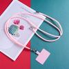 Adjustable Phone Lanyard Detachable Neck Cord For Mobile Key Lanyard Colorful Neck Strap Universal Pendant With Card Accessories