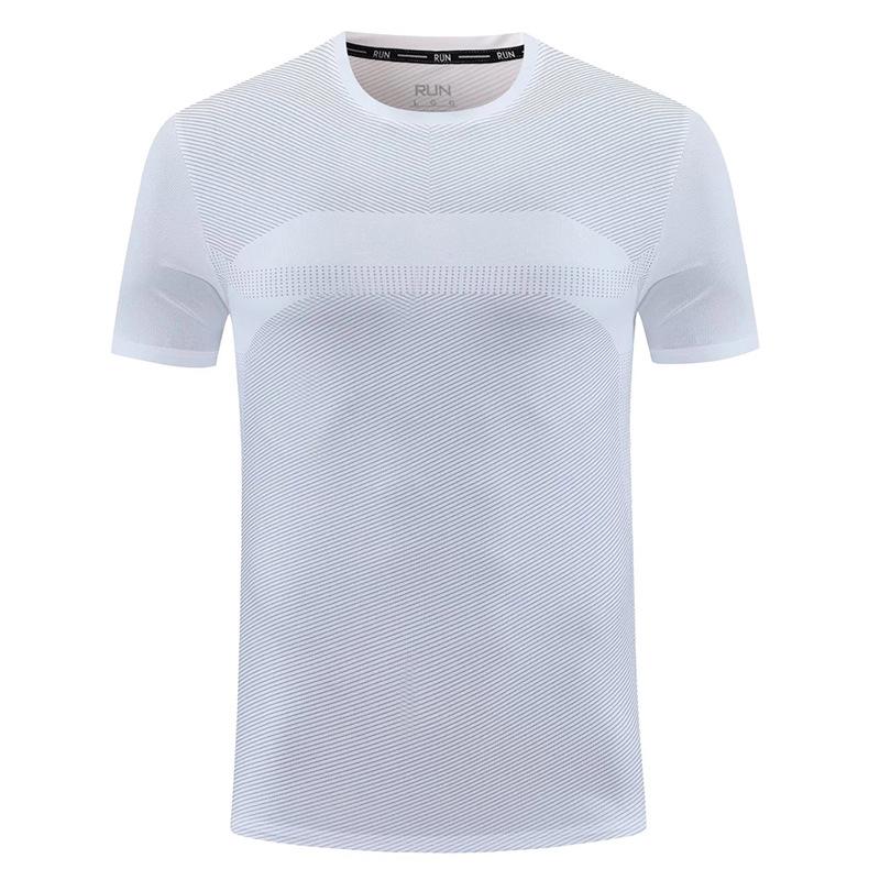 Sommer Laufshirt kurzärmelig Herren Sport Schweißabsorbierend Schnelltrocknend Atmungsaktiv Halbarm Locker Oberteil Fitness Trainingskleidung T-Shirt