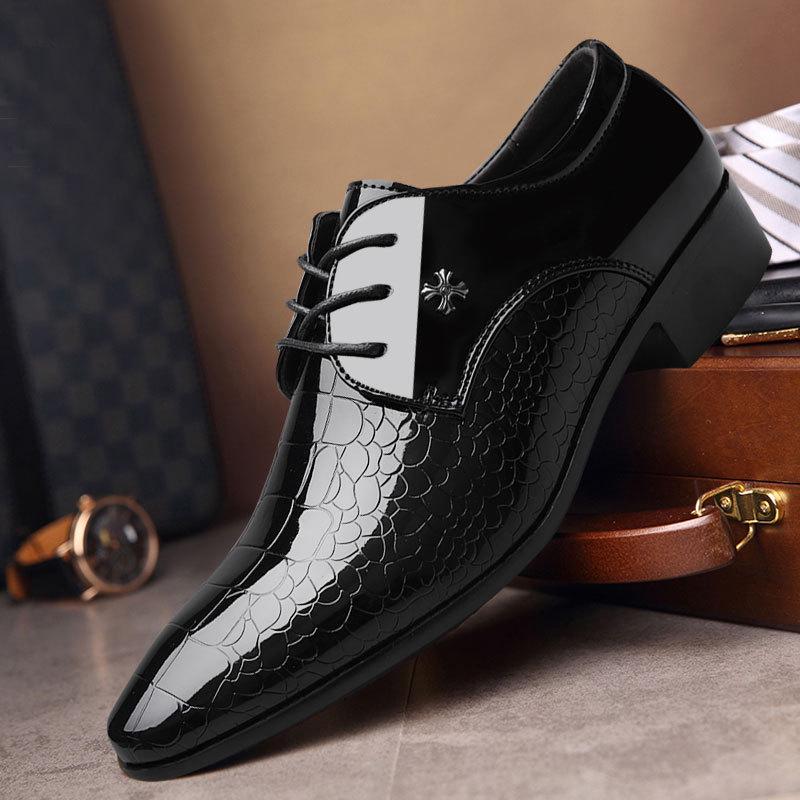Men's New Winter Leather Formal Shoes - Plus Size & Wedding-Ready