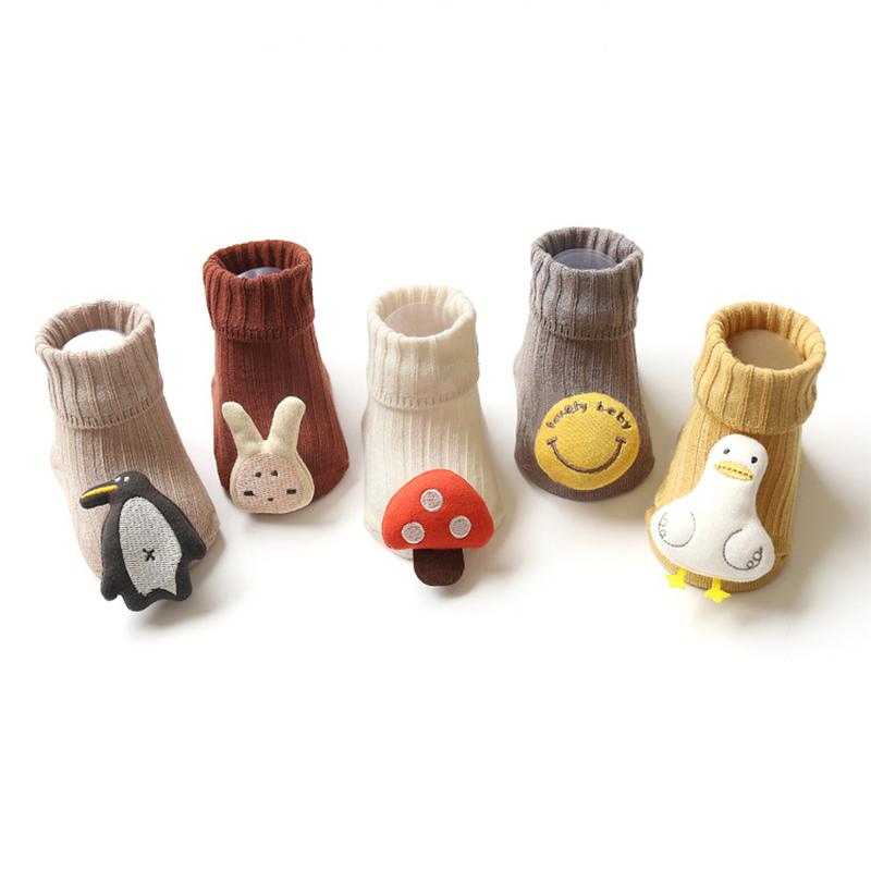 New Cute Cartoon Animal Baby Socks Winter Autumn Soft Warm Cotton Non-slip Soled Newborn Toddler Boy Girl Socks
