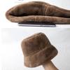 Sweet Ladies Winter Soft Outdoor Warmer Faux Fur Rabbit Warm Hat Fishing Cap Bucket Hat