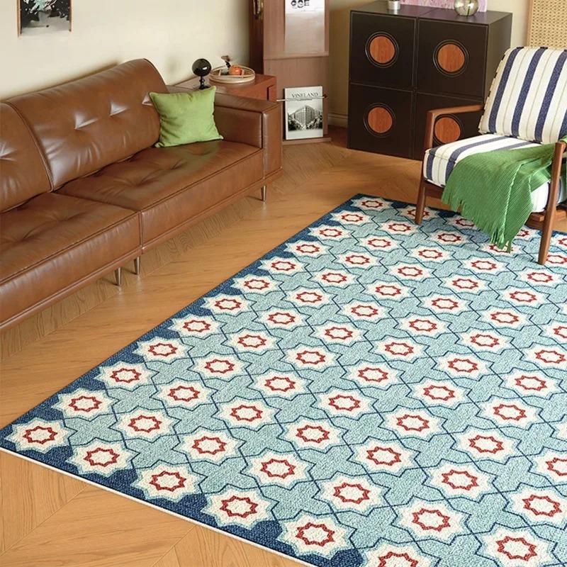 Geometriskt Mönster Matta Matta Heminredning Modern Stor Yta Golvmatta för Vardagsrum Soffområde Vardagsrumsinredning