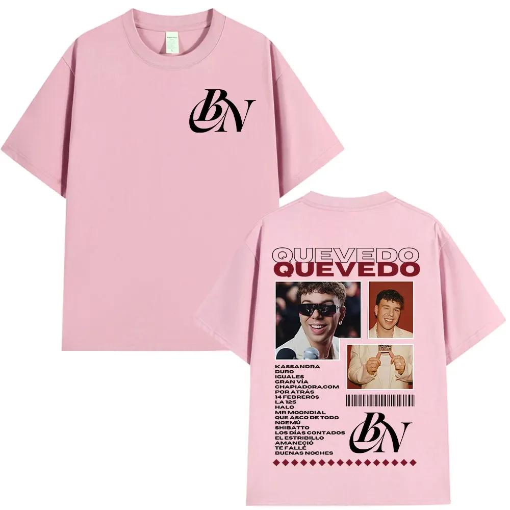 Rapper Quevedo Buenas Noches T Shirts Unisexs Unisex High Quality Fashion Tshirts Streetwear Short Sleeve Oversized Cotton Tshirt