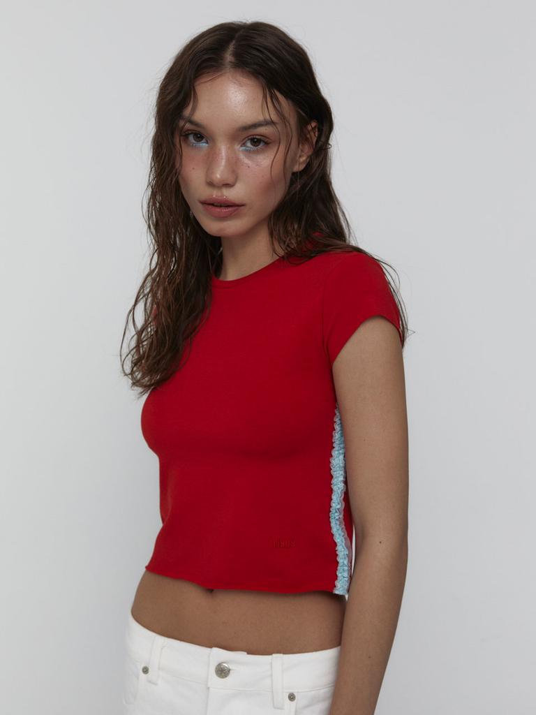 VISUS Lace Baby T-Shirts_Red