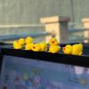 5 szt./zestaw Urocze Mini Kaczuszki Dekoracje Domowe Ozdoby Dekoracja Wnętrza Samochodu Ozdoby Samochodowe dla Kobiety Mężczyzny Prezent Kawaii Akcesoria