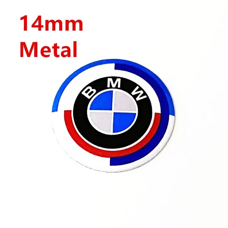 Für BMW M X3 X5 X6 5 Stück 11mm 14mm Auto Schlüssel Emblem Aufkleber Logo Plakette Abziehbild Für E34 E38 E39 E46 E60 E61 F90 E91 E92 F07 F10 F30