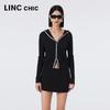 Women's Hooded Slim Fit Knit Cardigan