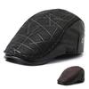Men Beret Hats Ear Protection Cap Warm Winter Protection Leather Gifts Caps