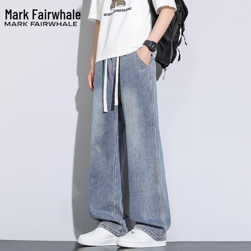 Mark Fairwhale Men s Loose Straight Denim Jeans L