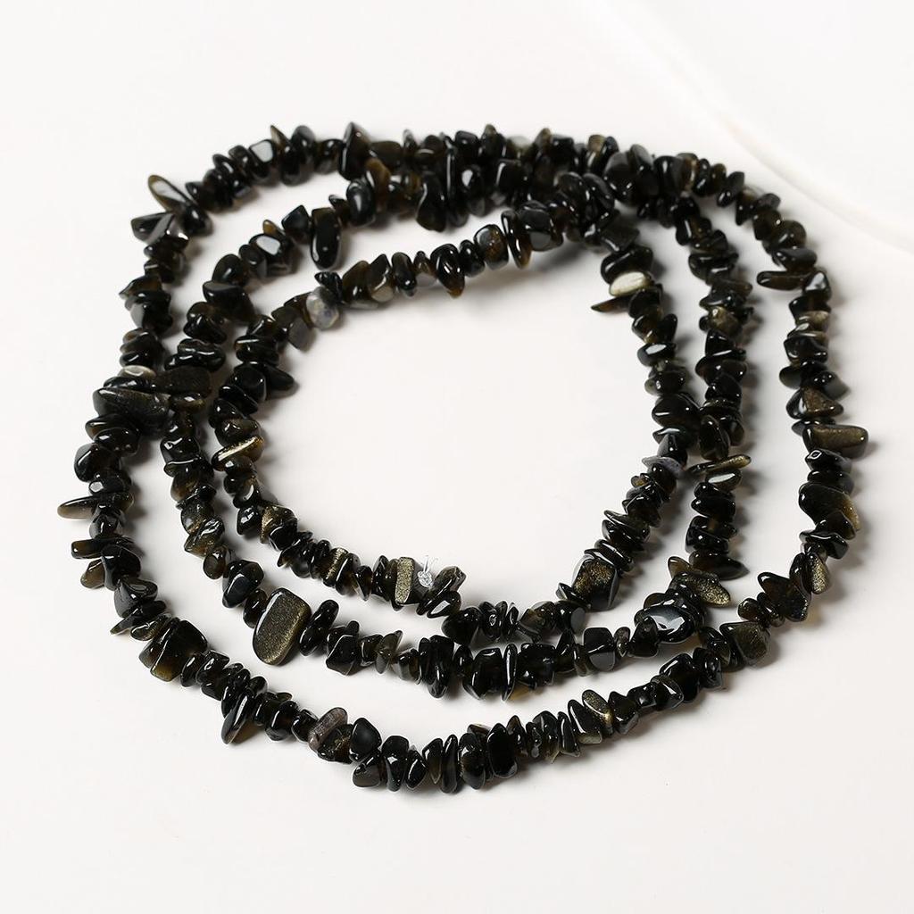 80cm Natürliche Amethyst Splitterkette - Poliert, Unregelmäßige Streifen für DIY Schmuck & Armbänder