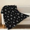 High-Density Plush Flannel Fleece Blanket: Soft Cozy Skin-Friendly, Ideal for Home Sofa Bedroom Office Napping, Perfect for Christmas Halloween Decor