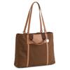 Marie Claire Bis Tote Lightweight Synthetic Business A4 Size Bag, Women's, Nylon, Leather, Bag, (Brown)