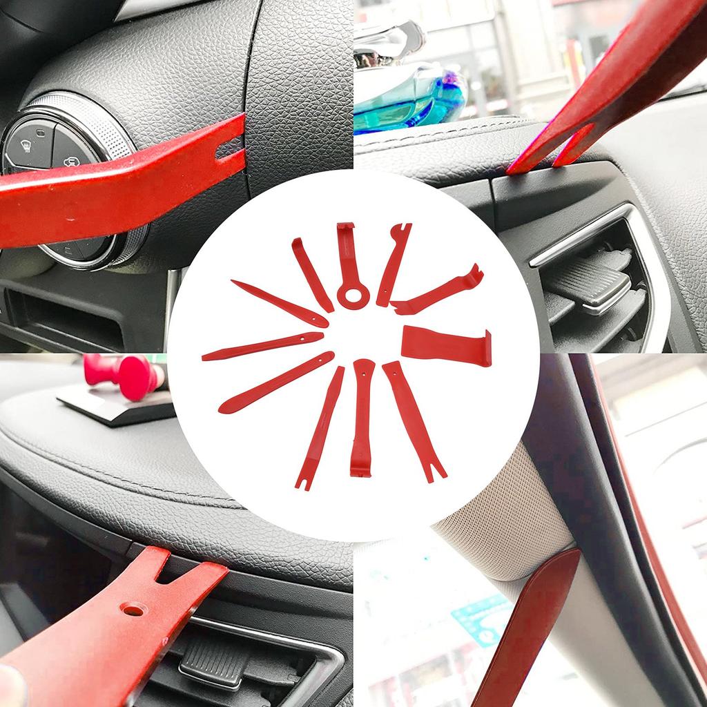 11Pcs/Set Auto Trim Removal Kits Fiberglass Nylon Car Radio Repair Kit Audios Radio Removal Installer Repair Car Pry Tool Kit