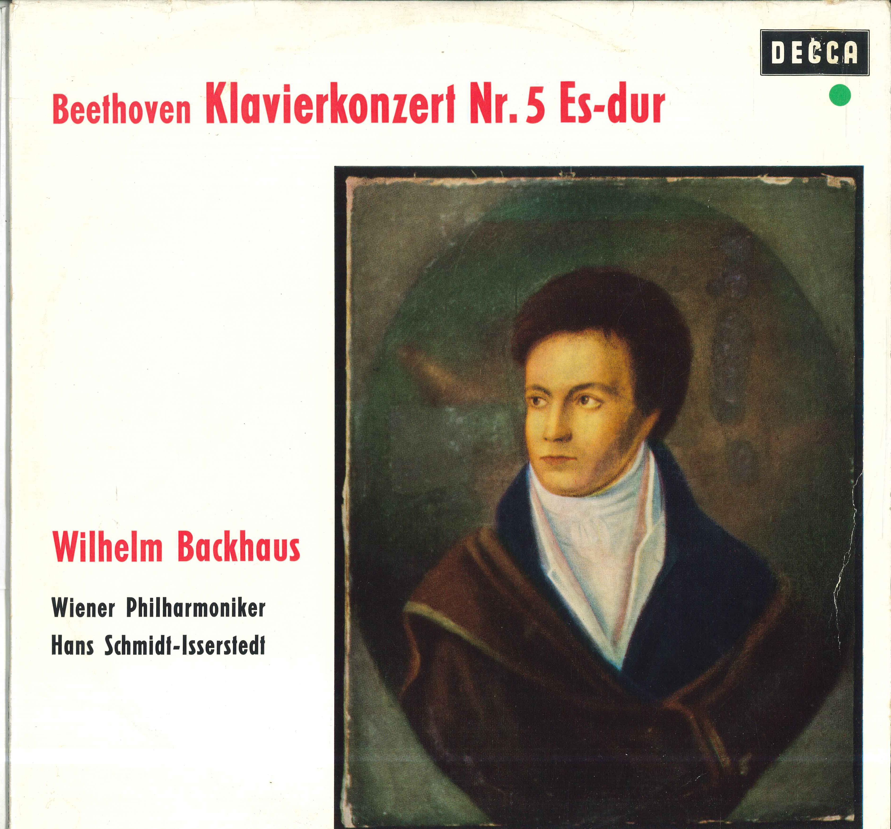 

LP Record WILHELM BACKHAUS HANS SCHMIDT ISSE Beethoven Konzert Fur Klavier Und O SXL2179 DECCA 1960 Germany Classical Used