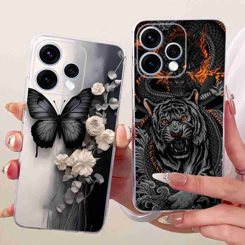 For Oppo Reno15 5G Casing 6.59" Cool Dragon Soft Silicone Back Cover For Oppo Reno 15 Reno15 5G CPH2825 Phone Shell Cases
