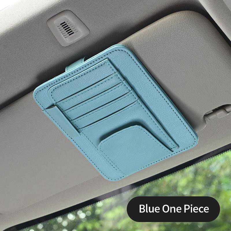 Car Sun Visor Organizer Multi-Pocket Auto Interior Accessories Pocket Organizer Car Document Storage Pouch Pen Holder