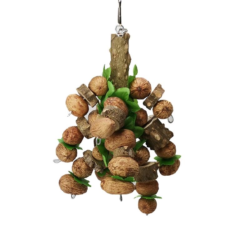 

Bird Chewing Toy Parrot Cage Toys Nuts Strings for Small Medium Parrots Birds 1