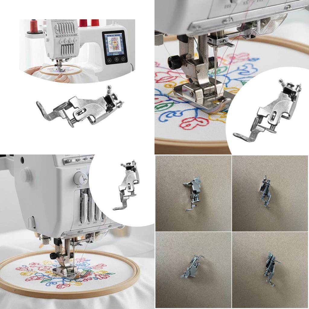 

Expert Level Sewing Presser Foot Extended Area Metal Construction for Multiple Layer Cloth Handling X3UC CN