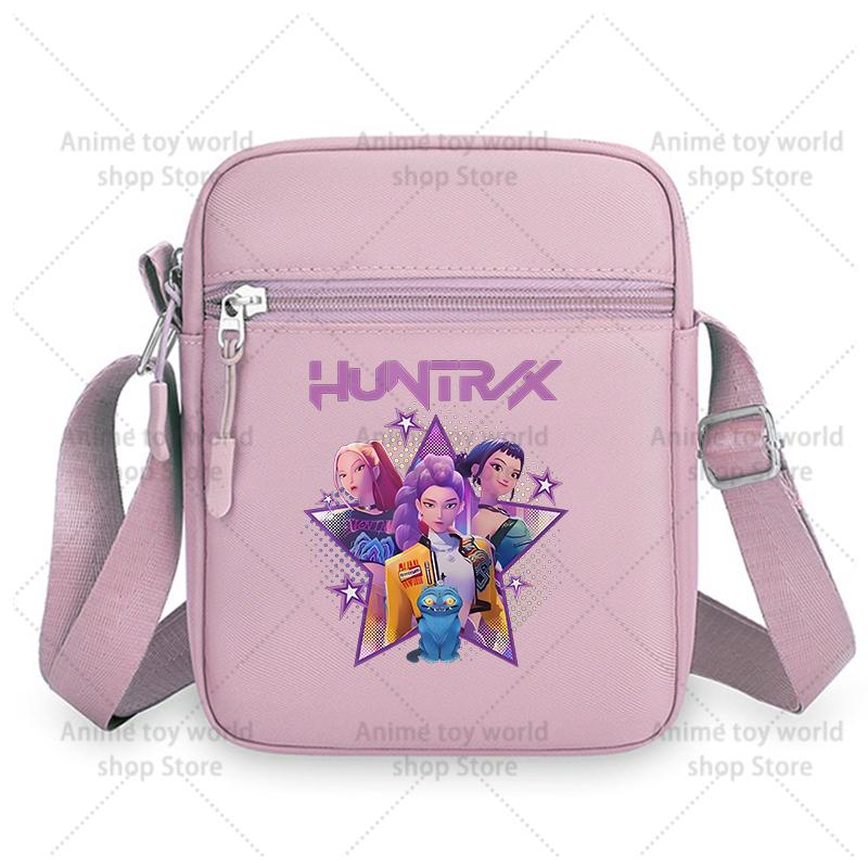 

Durable KPop Demon Hunters Girls Crossbody Bags Nylon Small Shoulder Bag Kawaii Oxford Messenger Side Sling Bag Husband Lady ChestBag