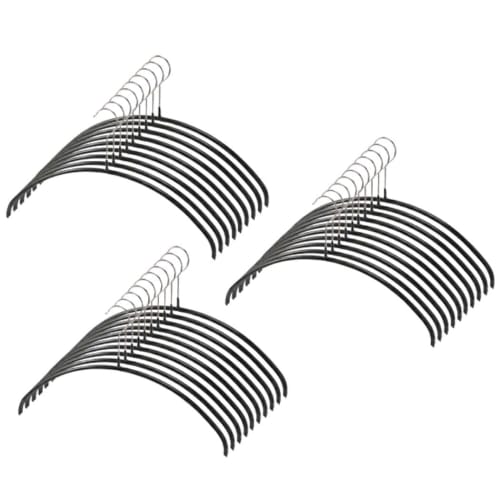 MAWA German Non-Slip MAWA Hangers, Economical, 40 Pieces, Black, 30-Piece Set, 10-Year Warranty