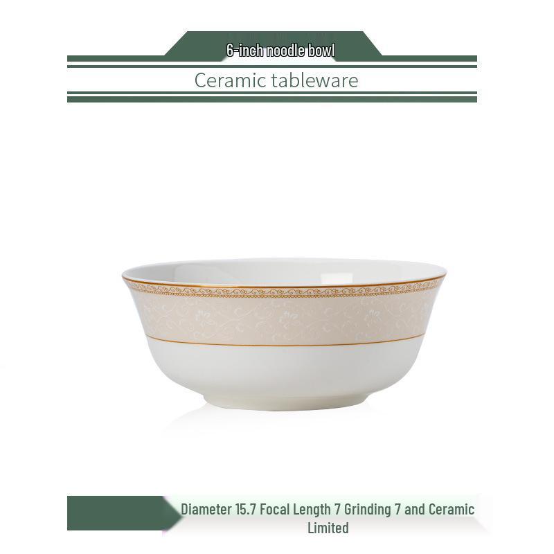 Yun Zhi He Jingdezhen High-Temperature Glazed Chinese Ceramic Tableware Set: Bowls, Plates, Chopsticks, and Dishes