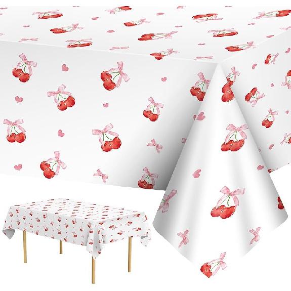 2 Pcs Happy Thanksgiving Tablecloth Disposable - Fall Turkey Tablecloths, Rectangle Pumpkin Maple Leaf Plastic Table Cover for Thanksgiving Table