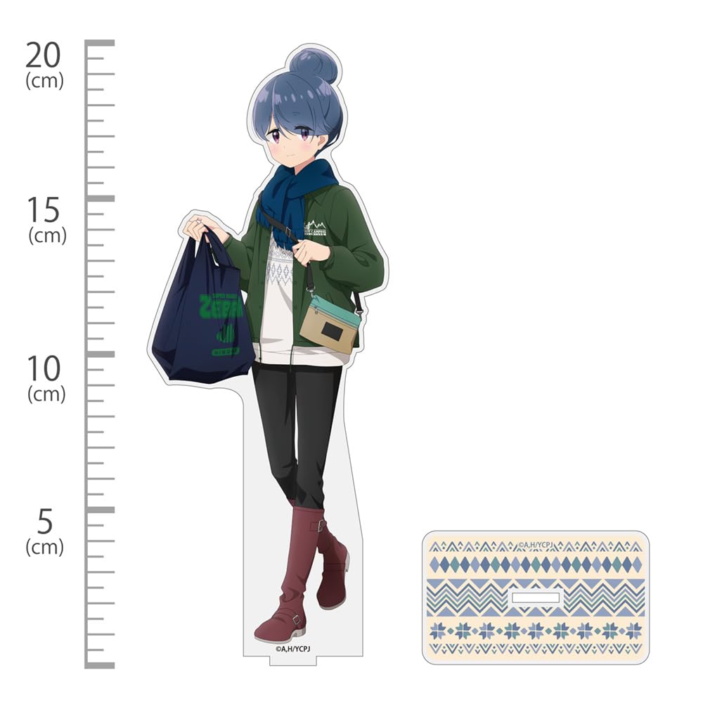 [Official] 2D COSPA "Laid-Back Camp SEASON 3" Original Illustration Shima Rin Acrylic Stand (Large) Zebra Shopping Ver.
