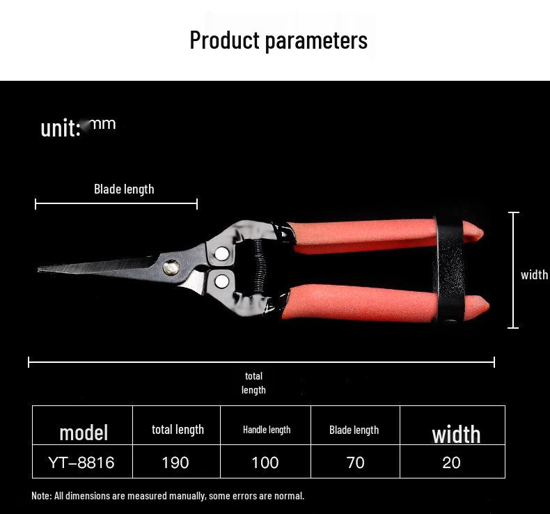 YATO Garden Shears for Pruning, Grafting, and Cutting Thick Branches