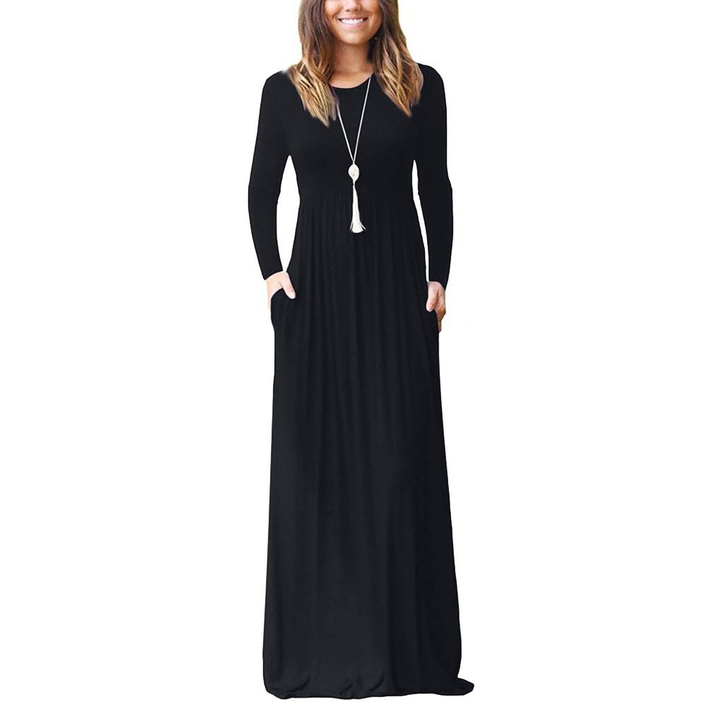 Women's Summer And Spring European And American Printing Pocket Drees