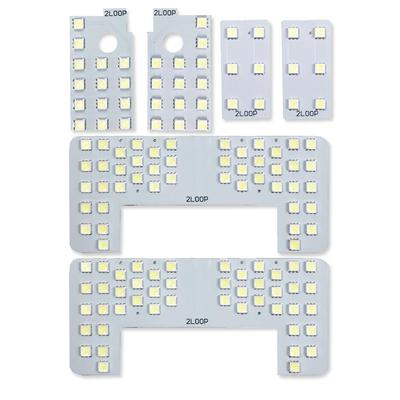 2LOOP SMD Land Cruiser Prado 150 Series Mid and Late LED Room Lamp Pure White Light 3-chip 6-piece Early, TX-L TZ-G 7-seater -