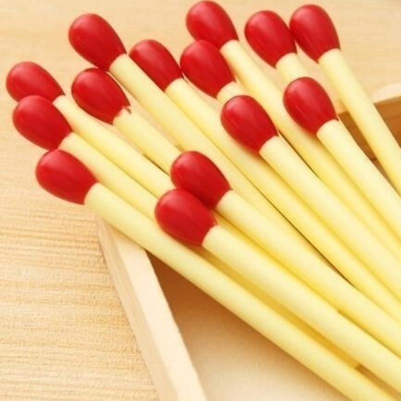 20 Pcs/Box Stationery Cute Kawaii Mini Matchstick Creative School Office Supply Ballpoint Pen Matche Funny Free Freebie Novelty