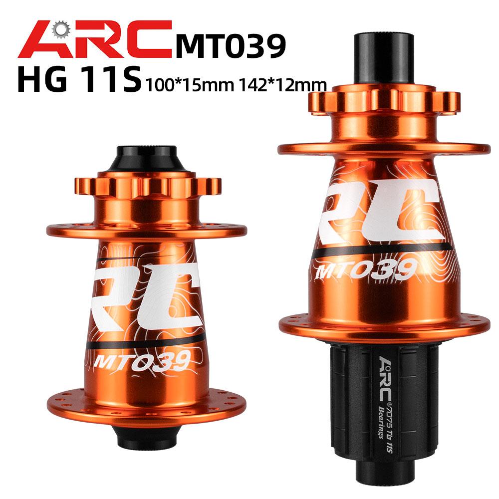 ARC MT039 Front Rear Bicycle Hub MTB Mountain Bike Hub 32H 6 Bolts Disc 135mm 142mm HG 8-11 XD MS 12 Speed 4 Bearing ARC Cube