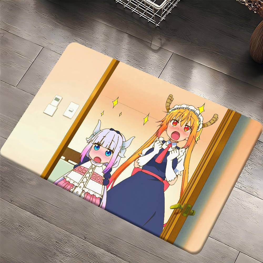 

Miss Kobayashis Dragon Maid Floor Mat Rectangle Anti-slip Home Soft Badmat Front Door Indoor Outdoor Mat Hotel Decor Mat 40x60 cm