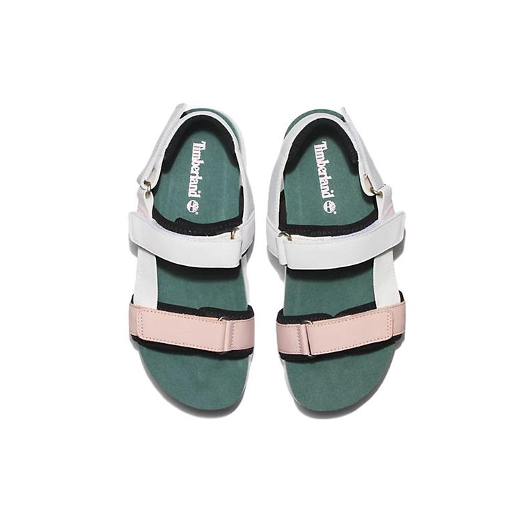 Timberland Santa Monica Sunrise Casual Sports Sandals Women Sandals White Green Pink A41QX662