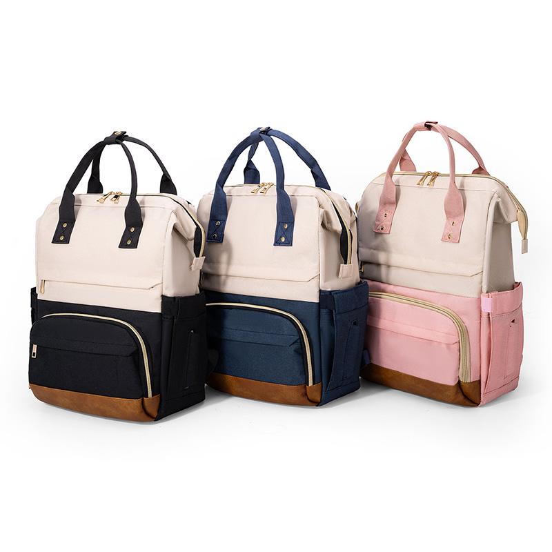 Large Capacity Oxford Mummy Bag Multifunctional Baby Bottle Thermal Insulation Travel Storage Bag Fashion Mummy Bag Hanging Bag