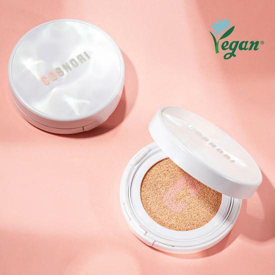 Kosnori Vegan Blossom Tone Up Cushion Clear 14g Original + 14g Nachfüllpack