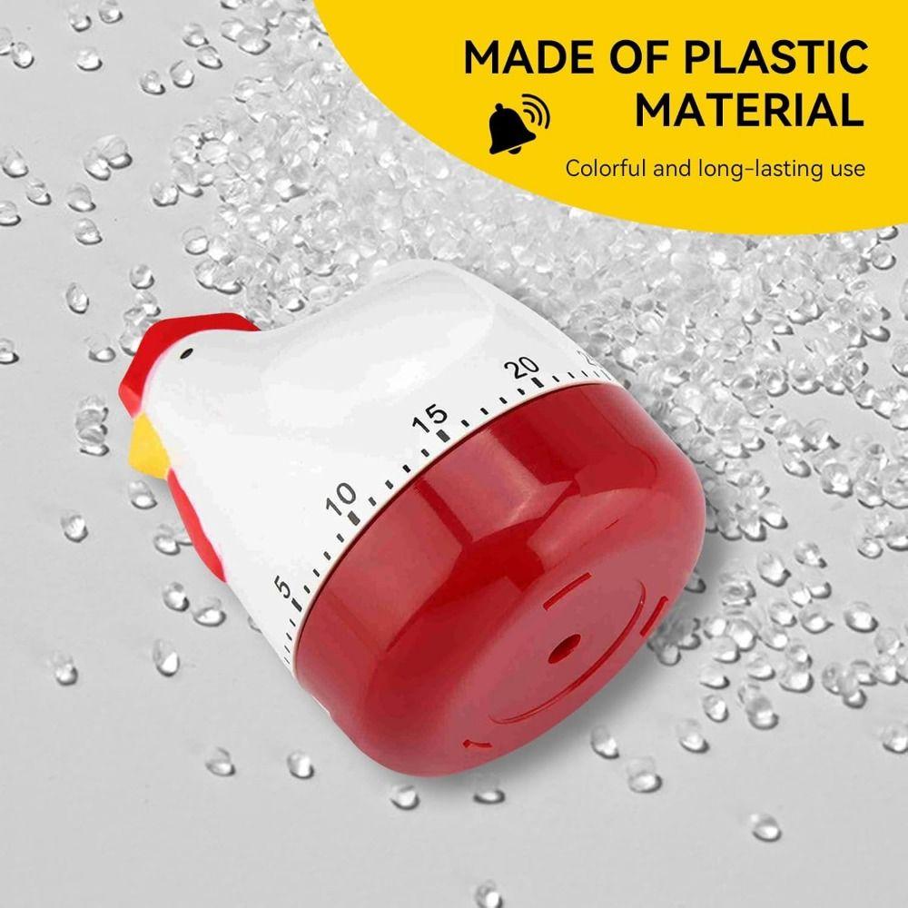 Hen Kitchen Timer Mechanical Countdown Clock Pattern Decor Cooking Timer  Kitchen Use