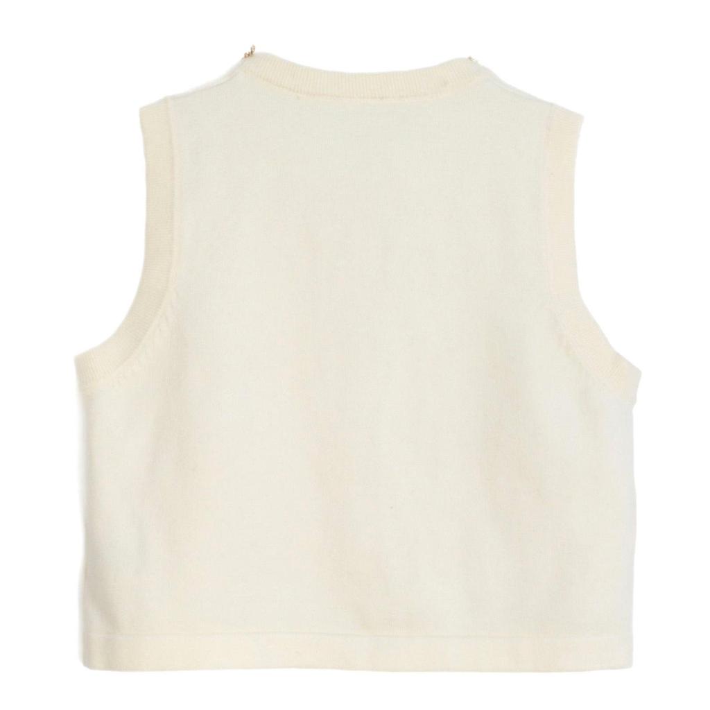 Lafite Home Elegant Sleeveless Knitted Top for Women - Versatile, Slimming, Fragrant European Style for Spring and Autumn