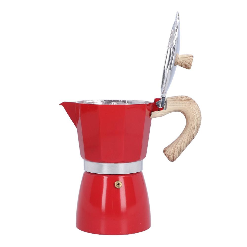 300ML Capacity Moka Pot Aluminum Alloy Coffee Maker Coffee Brewing Coffee Kettle  Home Use