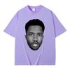 Rapper Frank Hip Hop Vintage Head Graphic Tshirt Men Ocean Fashion Cool T-shirt Blond Oversized T Shirts Men's Tops Short Sleeve