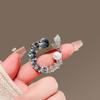 Delicate rhinestone ocean fishtail brooch, high-end women's light luxury pin, anti-light corsage, clothes accessories