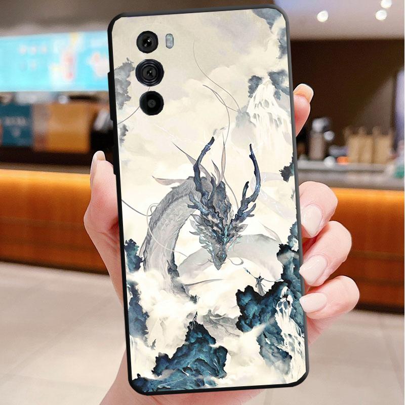 

Phone Case For Motorola Edge 60 50 40 Pro 60 50 40 30 Ultra Neo Fusion Moto G Stylus G Dragon Art Moto Edge 40