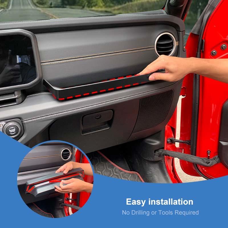Co-pilot Armrest Organizer Storage Box Container For Jeep Wrangler JL For JT Gladiator 2024 Up Stowing Tidying Accessories