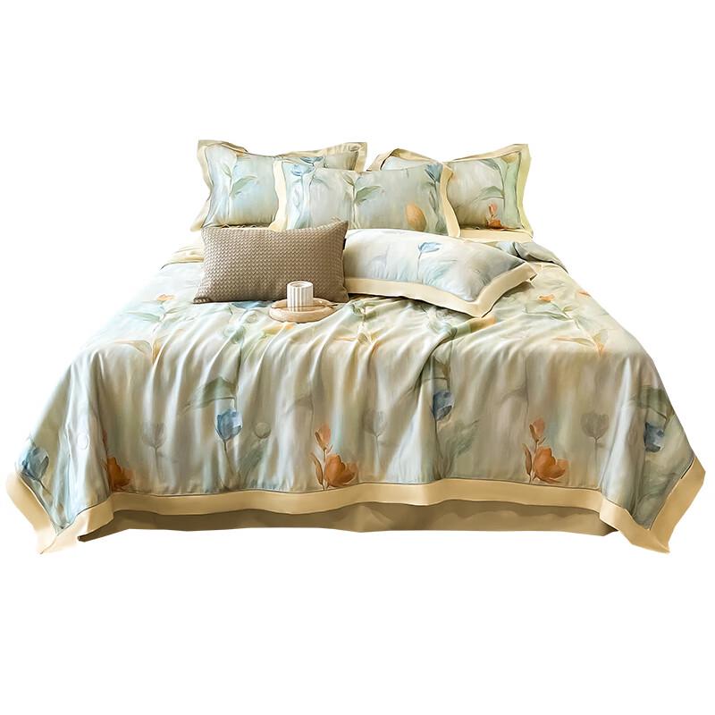 

LENGARY 60-Count Tencel Lyocell Summer Comforter